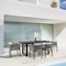 Armen Living Felicia Outdoor Patio 7-Piece Dining Table Set in Aluminum with Gray Rope and Cushions 840254333307 - alternate 7